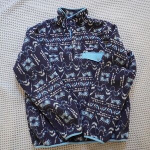 Patagonia Synchilla Blue Printed Fleece (Small)